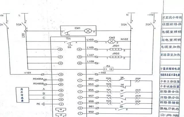 高壓開(kāi)關(guān)柜二次圖閱讀說(shuō)明,電氣人員必須閱讀該圖~