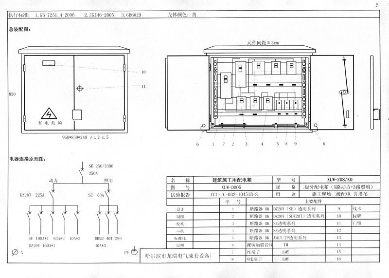 較完整的施工現場臨時用電配電箱(機柜)標準化配置圖集!