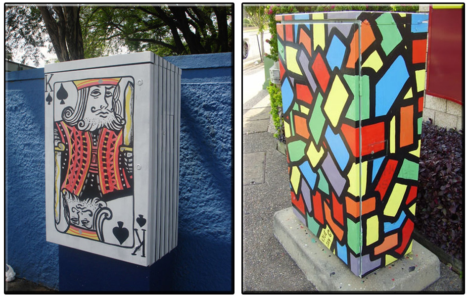 Not 配電箱影響市容,但你不知道如何美化它。