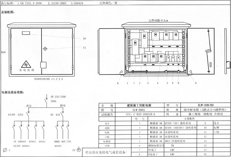 標準化示例|如何配置施工現場臨時用電配電箱(機柜)?